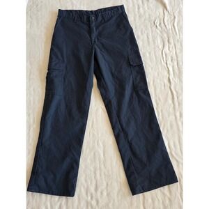 Dickies Mens Black Cargo Pants Workwear Utility Pockets Size 34x32